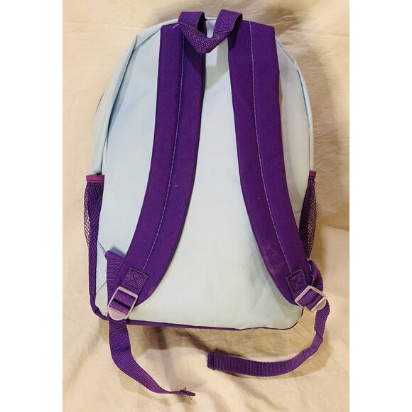 Frozen Backpack Fast Forward Large Blue Purple Glitter Lunch Bag Disney Elsa - Picture 3 of 12